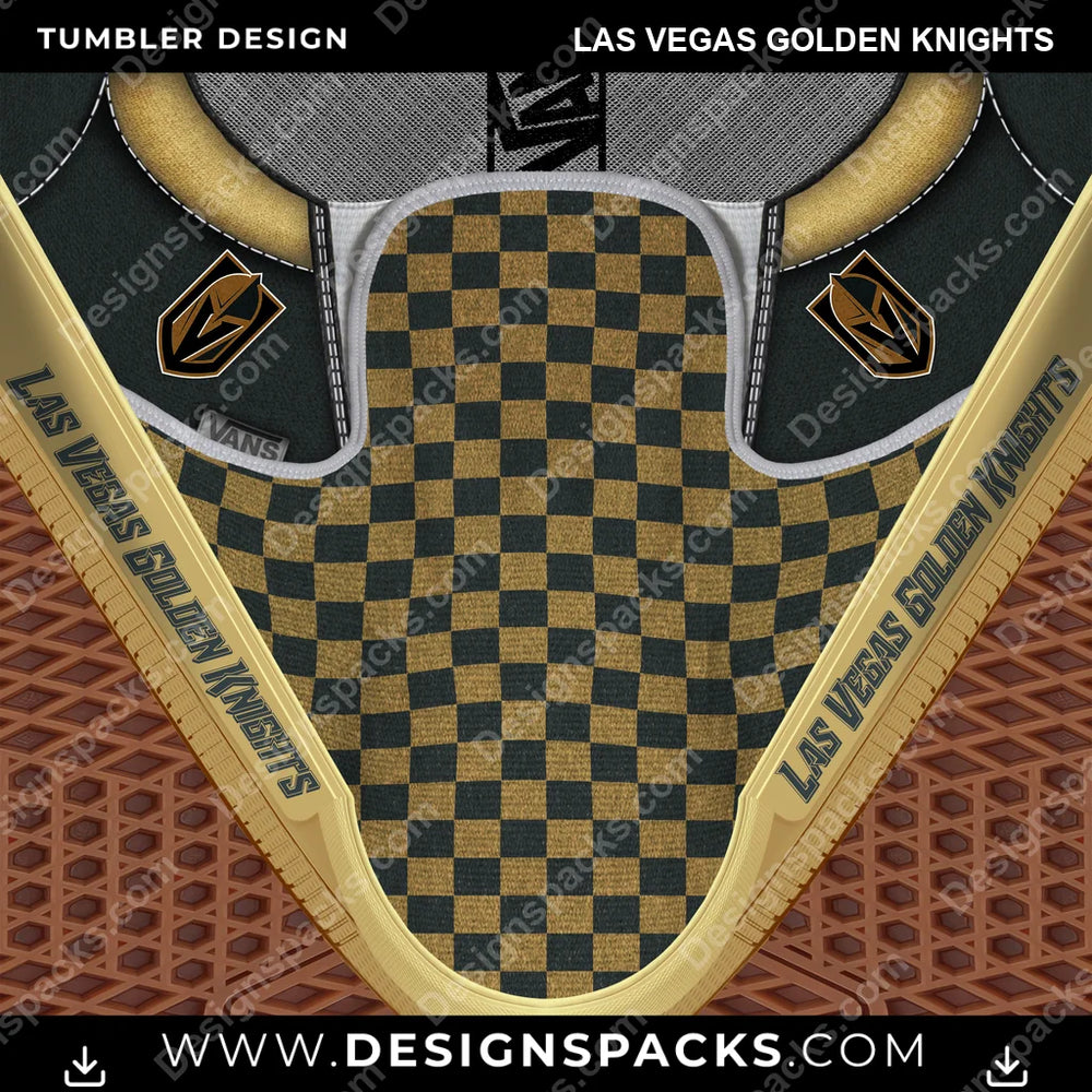 Ice Hockey Vans Classic Las Vegas Golden Knights NHL Hockey Tumbler Digital Wrap Design Download