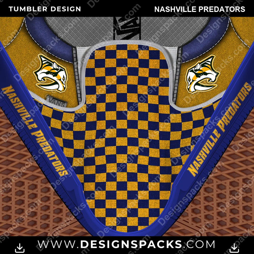 Ice Hockey Vans Classic Nashville Predators NHL Hockey Tumbler Digital Wrap Design Download