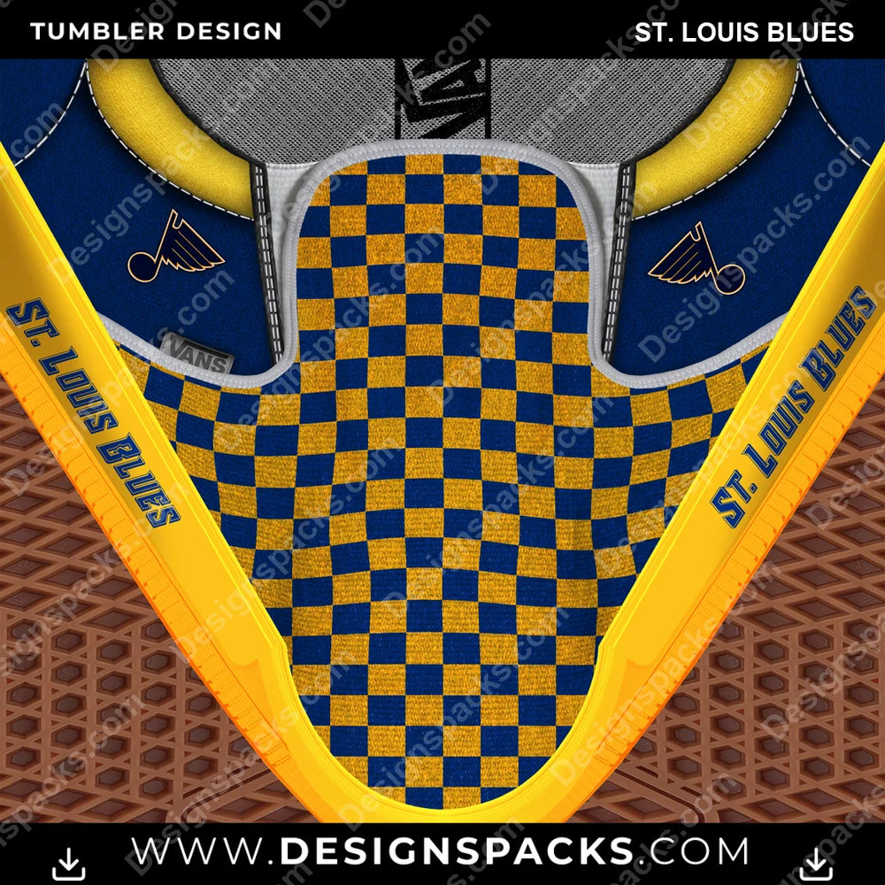 Ice Hockey Vans Classic St. Louis Blues NHL Tumbler Digital Wrap Design Download