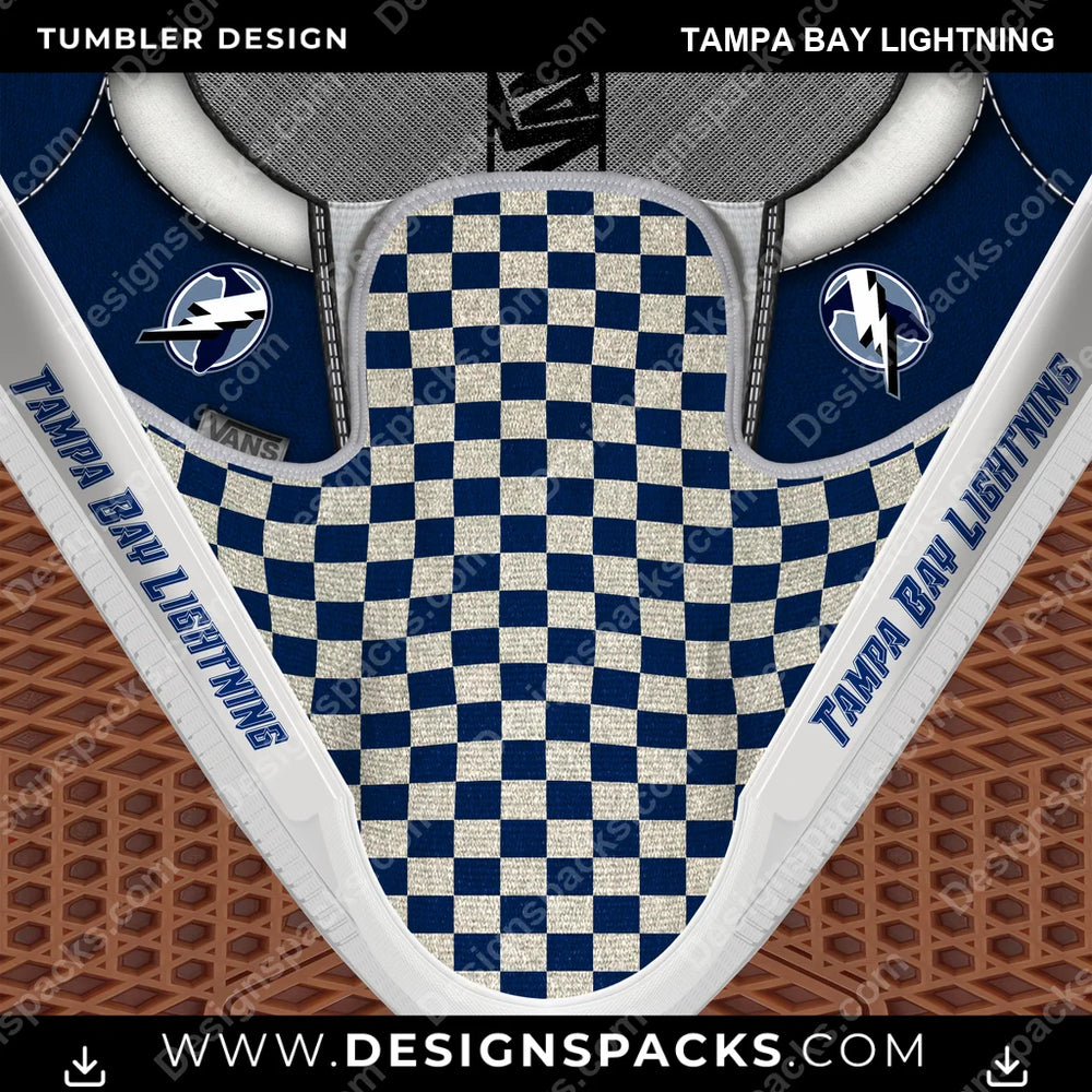 Ice Hockey Vans Classic Tampa Bay Lightning NHL Hockey Tumbler Digital Wrap Design Download