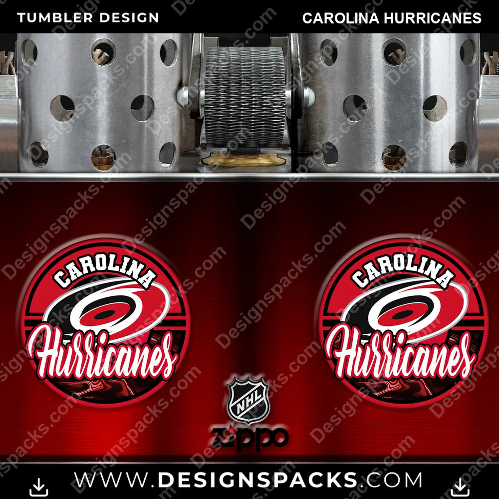 Ice Hockey Zippo Lighter Carolina Hurricanes NHL Hockey Tumbler Digital Wrap Design Download