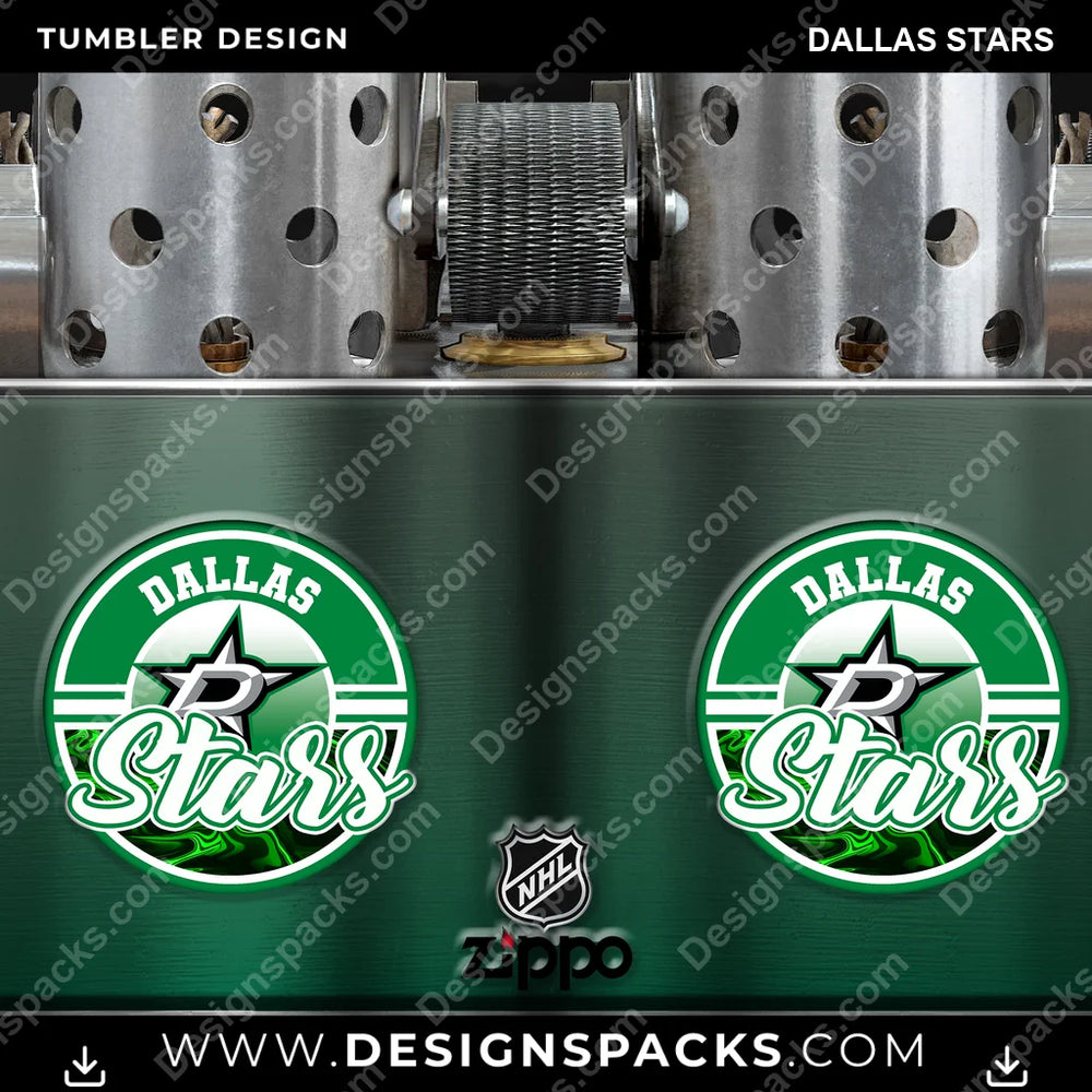 Ice Hockey Zippo Lighter Dallas Stars NHL Hockey Tumbler Digital Wrap Design Download