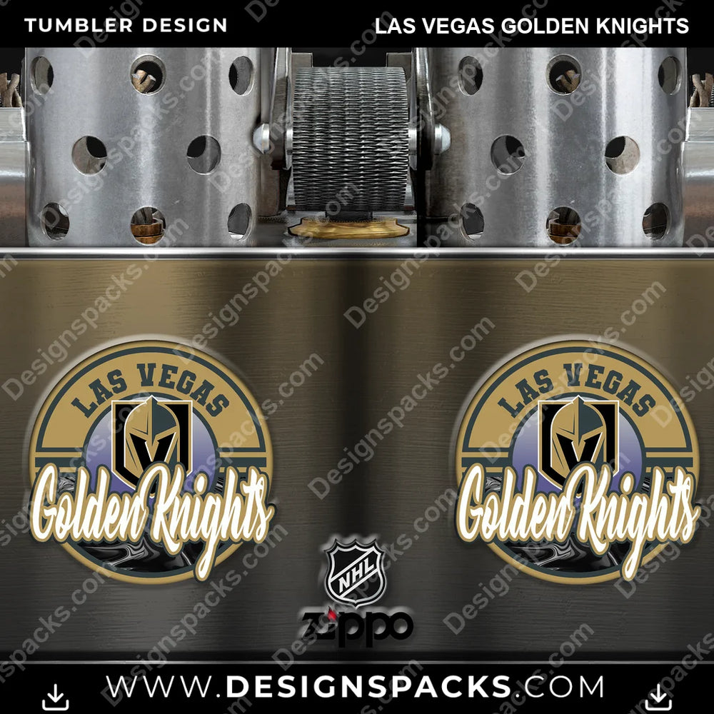 Ice Hockey Zippo Lighter Las Vegas Golden Knights NHL Hockey Tumbler Digital Wrap Design Download