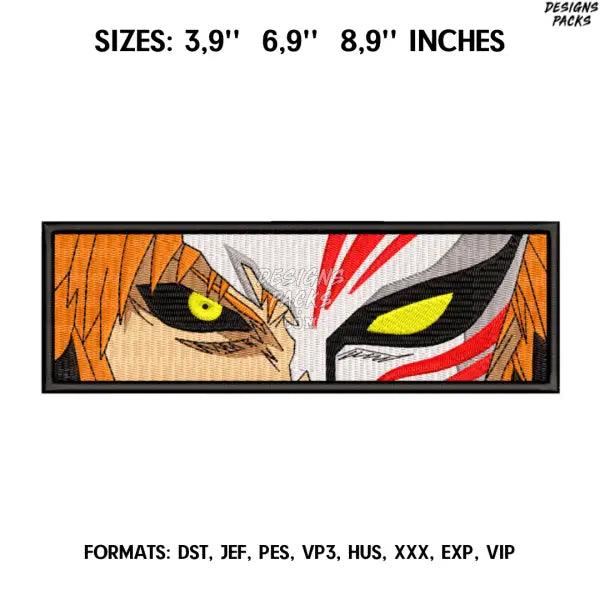 Ichigo eyes Embroidery Design File/ Bleach Anime Embroidery Design/ Machine  Design Pes Dst. Ichigo Kurosaki embroidery