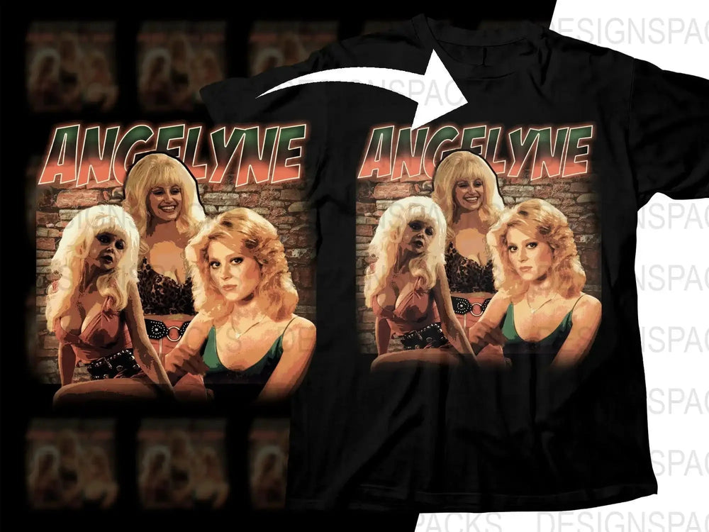 Iconic Angelyne Trio on Brick Wall Retro Style Png Digital Download