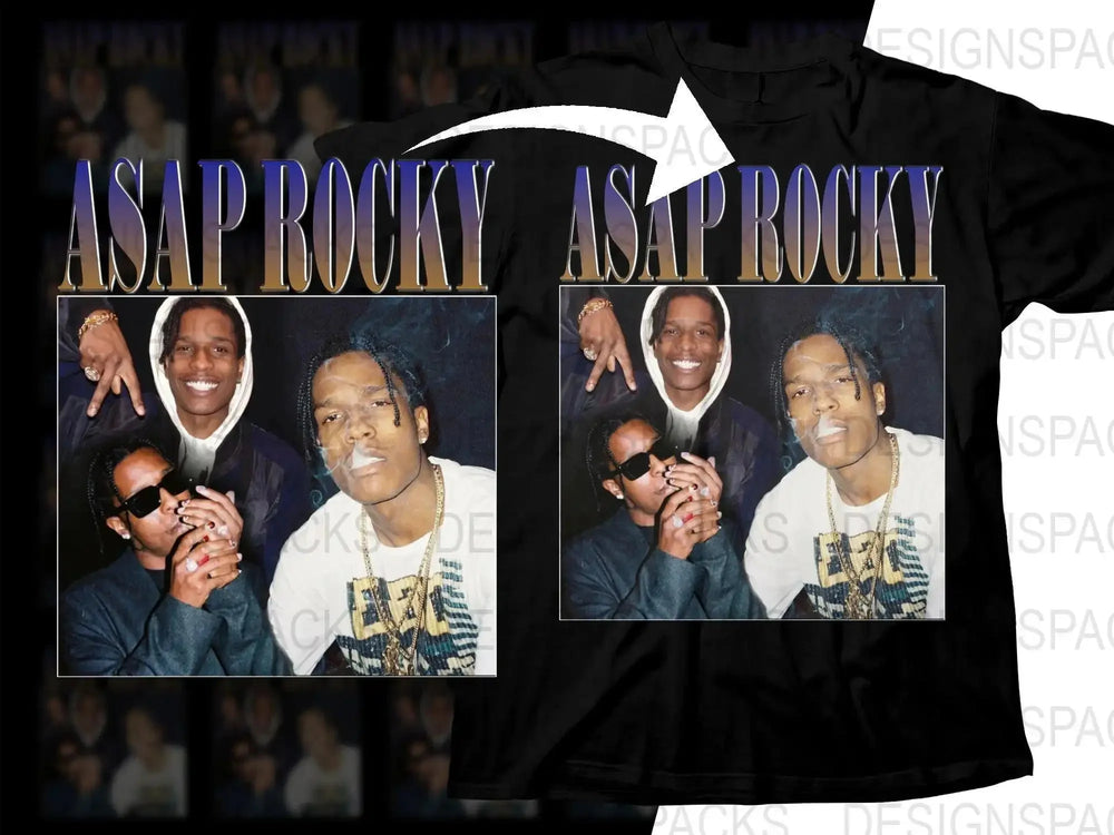 Iconic ASAP Rocky Music Bootleg Graphic Png Digital Download