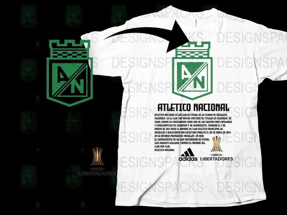 Iconic Atletico Nacional Design Adidas Png Digital Download
