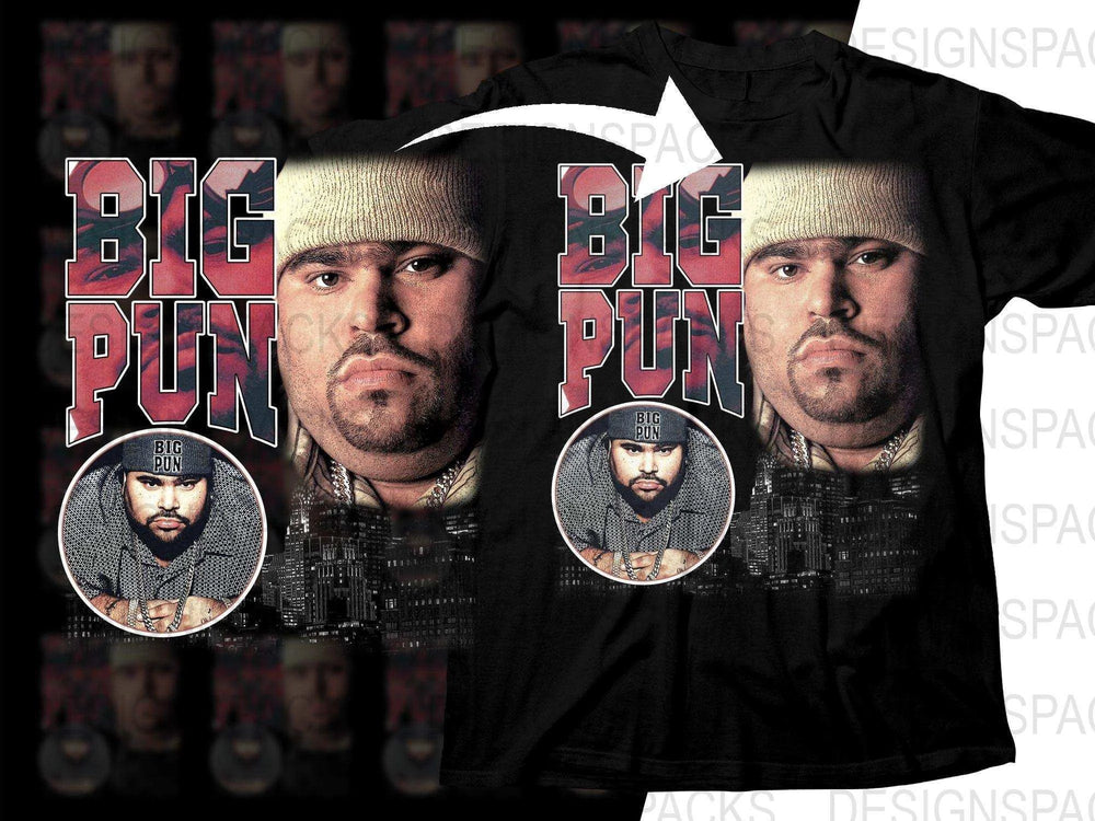 Iconic Big Pun Bootleg Urban Art Design Png Digital Download