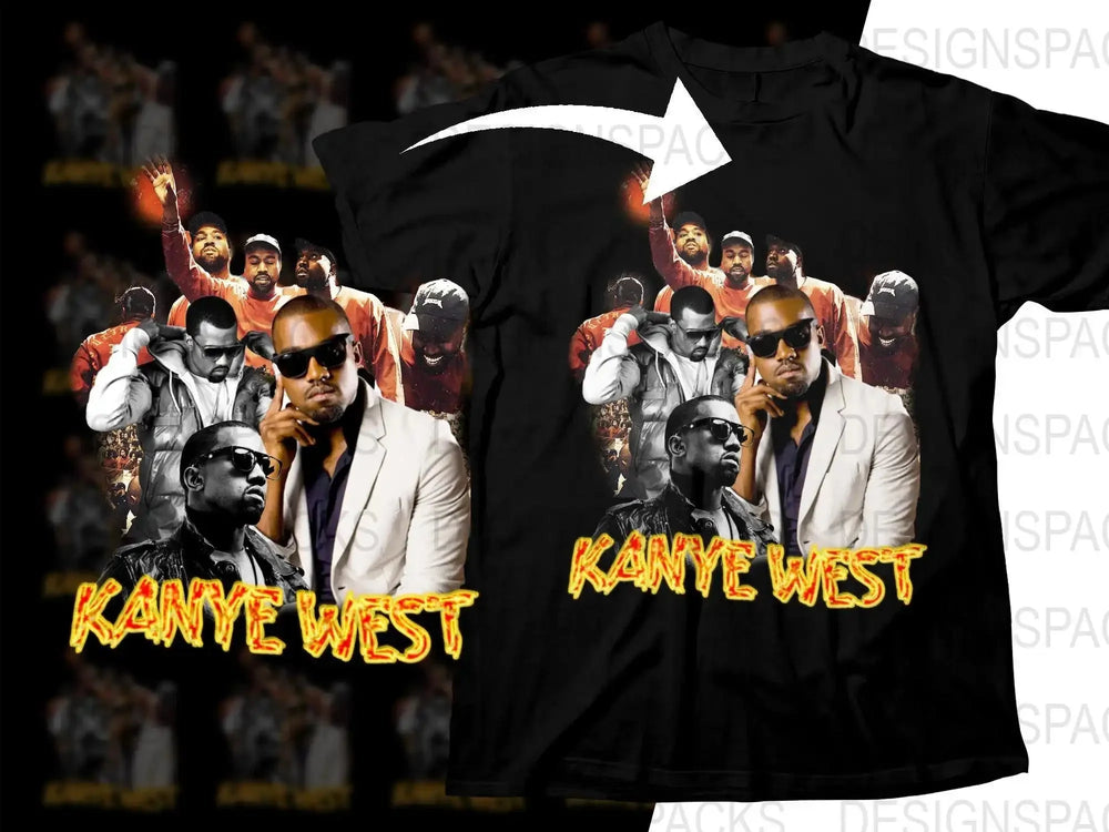 Iconic Bootleg Music Kanye West Design Png Digital Download