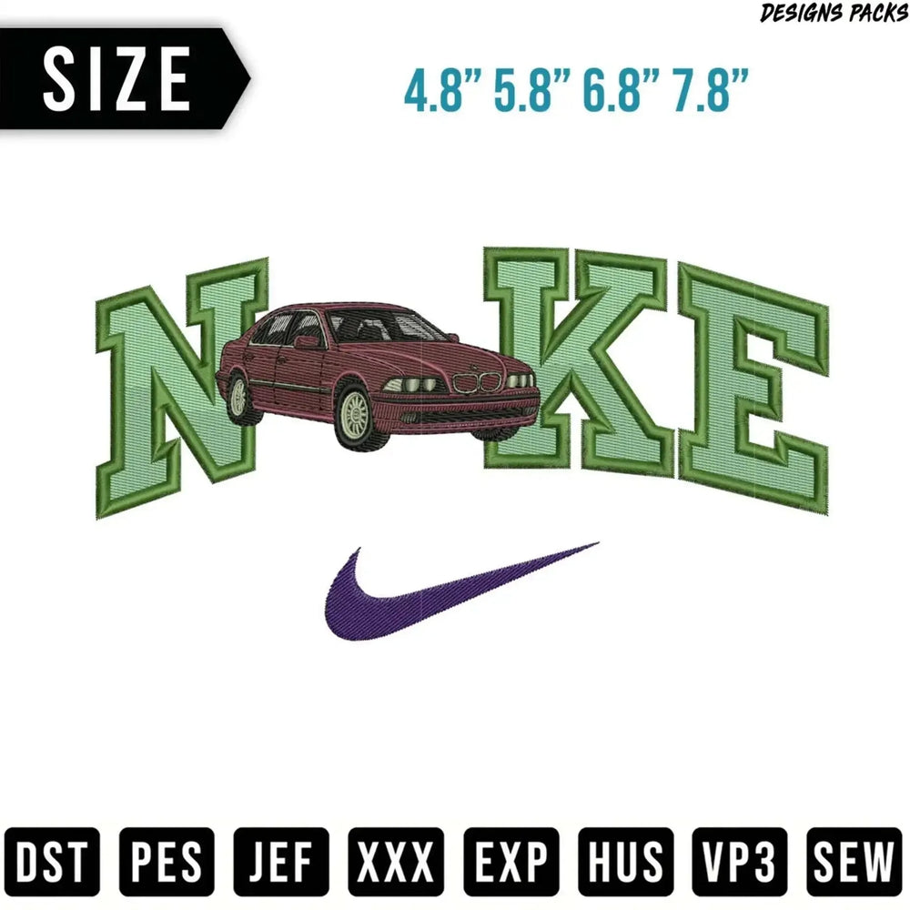 Iconic Car Streetwear Logo Embroidery Design