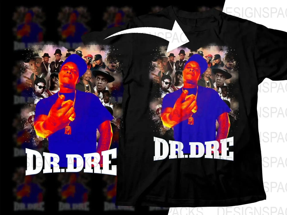 Iconic Dr. Dre and Famous Artists Collage Png Digital Download