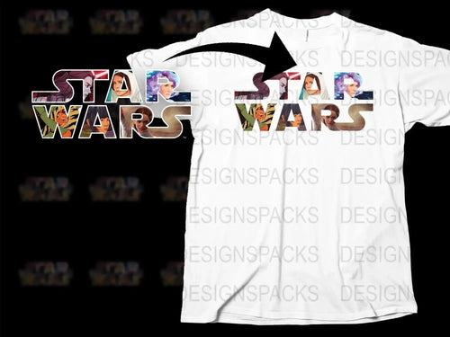 Iconic Female Characters STAR WARS Graphic Png Digital Download