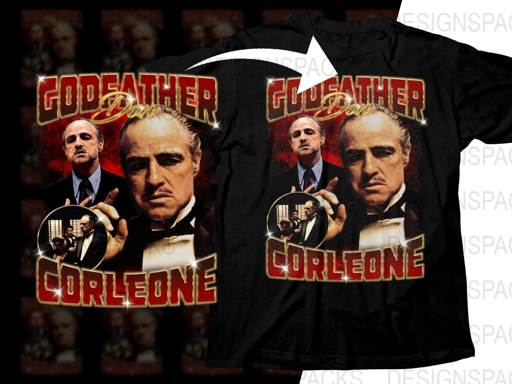 Iconic Godfather Don Corleone Movie Poster Png Digital Download