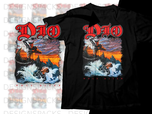 Iconic Holy Diver Graphic T-Shirt Png Digital Download
