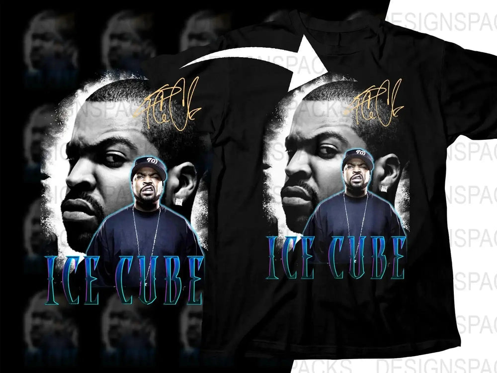 Iconic Ice Cube Portrait Graphic Art Style Png Digital Download