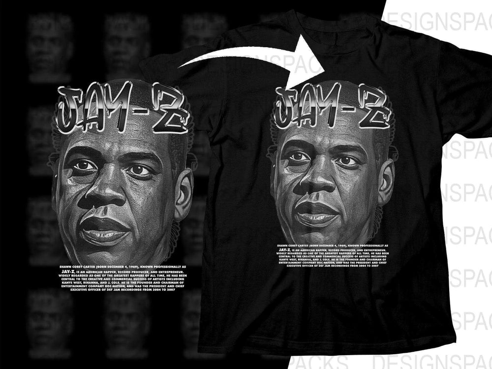 Iconic Jay-Z Graphic Music Bootleg Png Digital Download