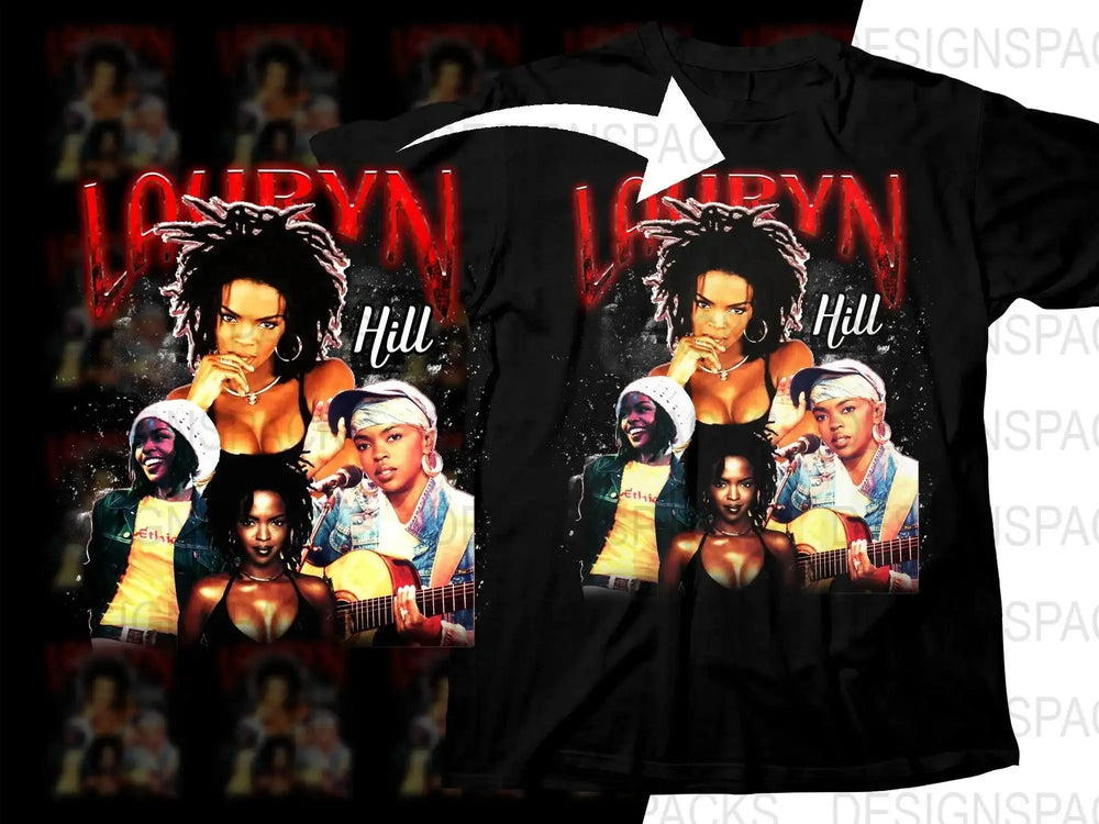 Iconic Lauryn Hill Graphic Music Bootleg Png Digital Download