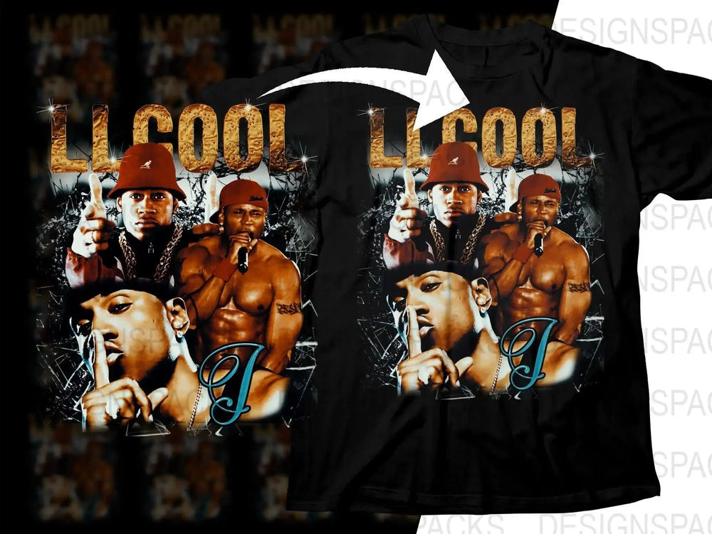 Iconic LL Cool J Graphic Bootleg Music Png Digital Download