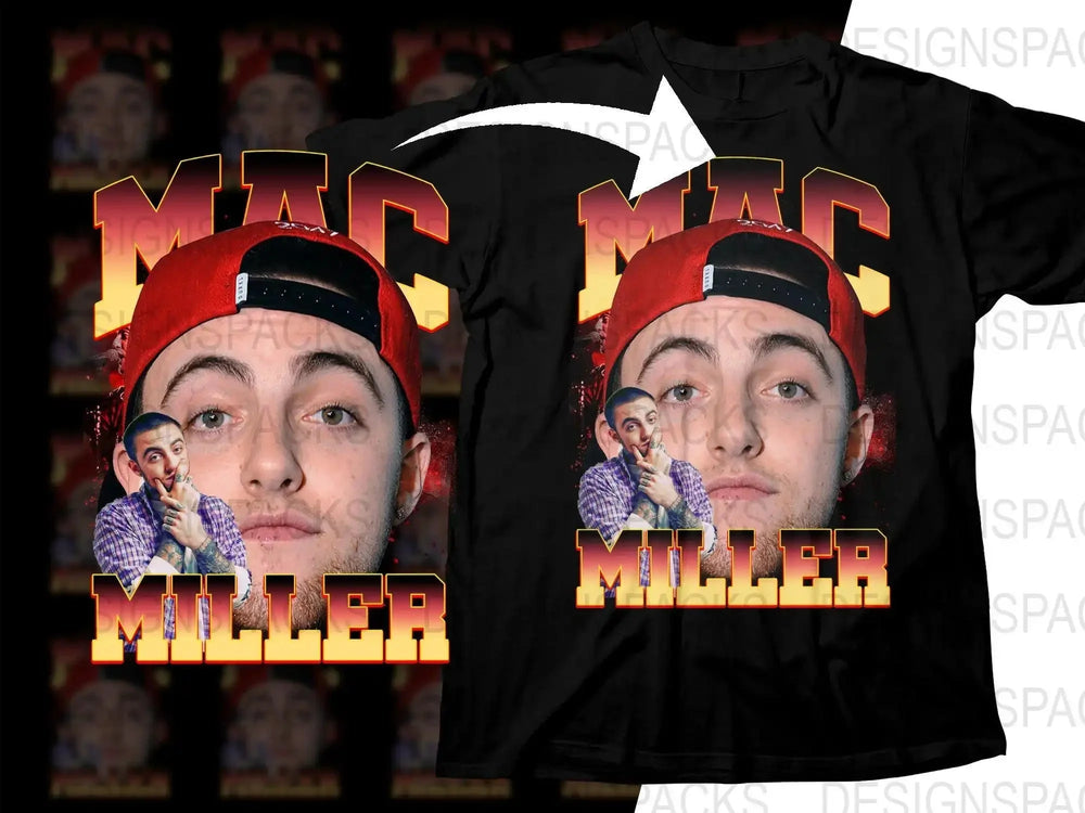 Iconic Mac Miller Tribute Fan Graphic Png Digital Download