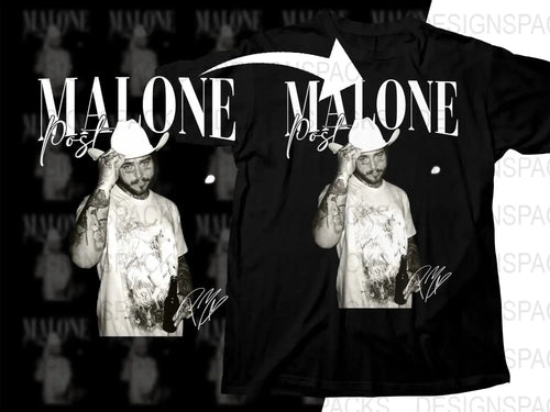 Iconic Malone Post Design Graphic Png Digital Download