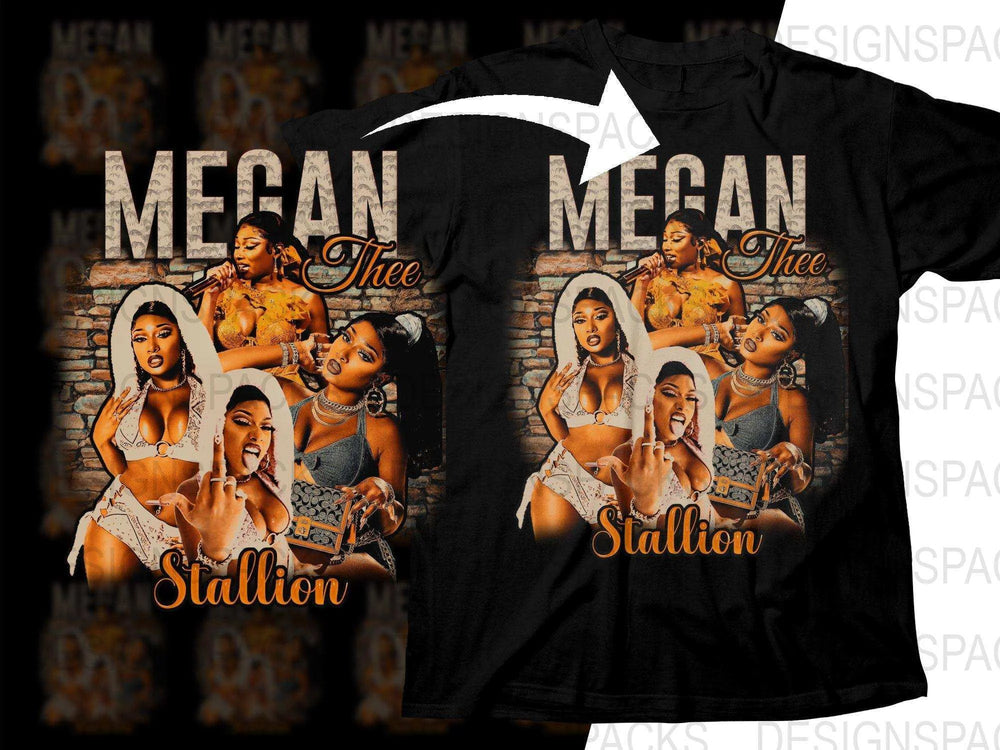 Iconic Megan Thee Stallion Graphic Print Png Digital Download