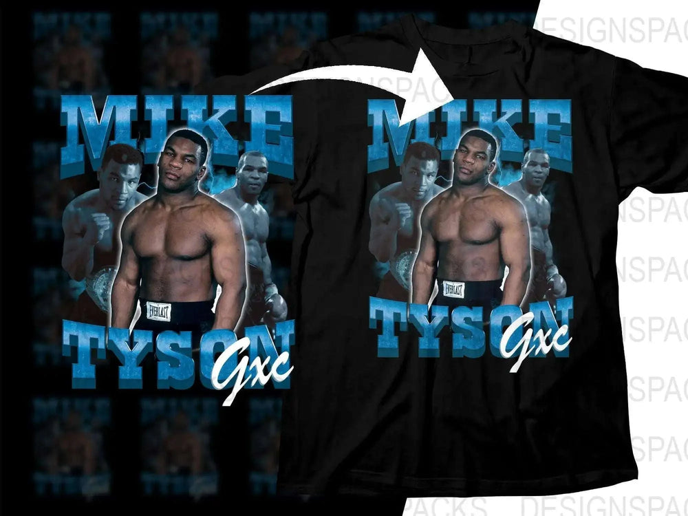 Iconic Mike Tyson Graphic Printed Png Digital Download