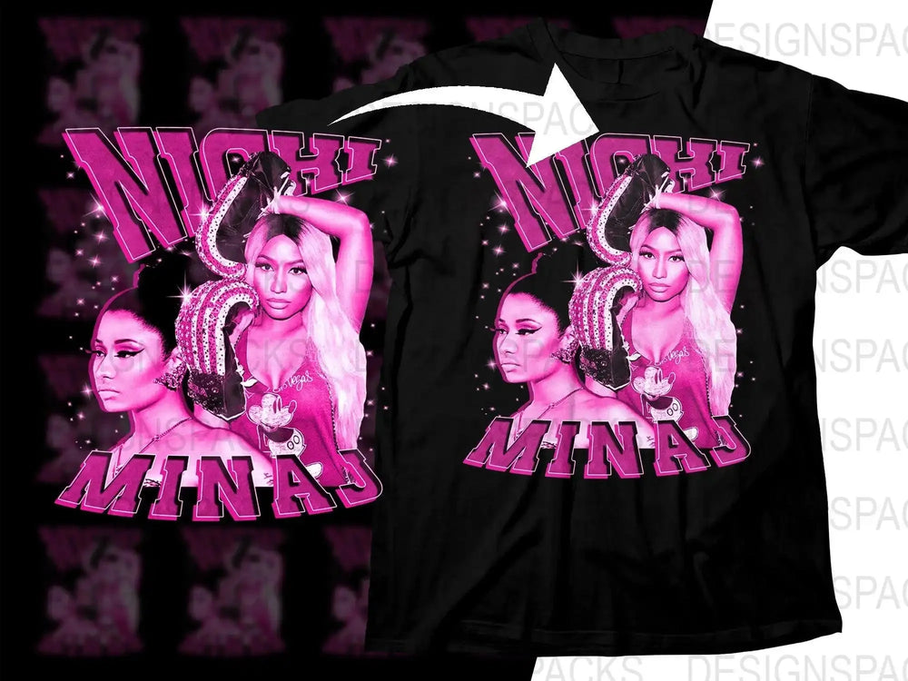 Iconic Music Bootleg Nicki Minaj Art Graphic Png Digital Download