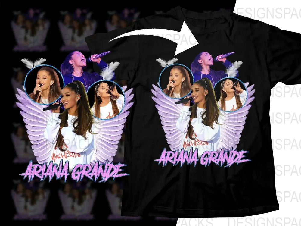 Iconic Music Performance Art Ariana Grande Png Digital Download