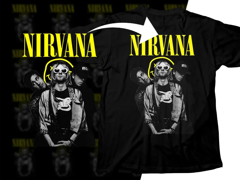 Iconic NIRVANA Band Photo Png Digital Download