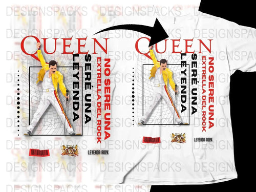 Iconic Rock Band Queen Freddie Mercury Png Design Digital Download