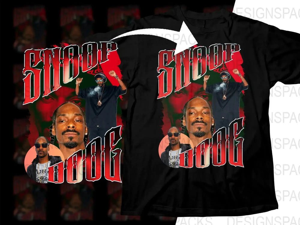 Iconic Snoop Dogg Graphic Collage Men Png Digital Download