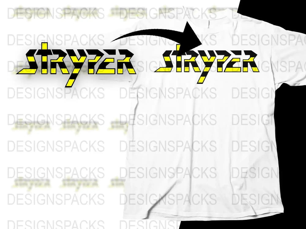 Iconic Stryper Logo Design Graphic Rock Band Png Design Digital Download