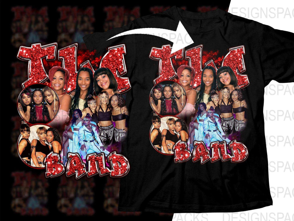 Iconic TLC Band Bootleg Art Print Graphic Png Digital Download