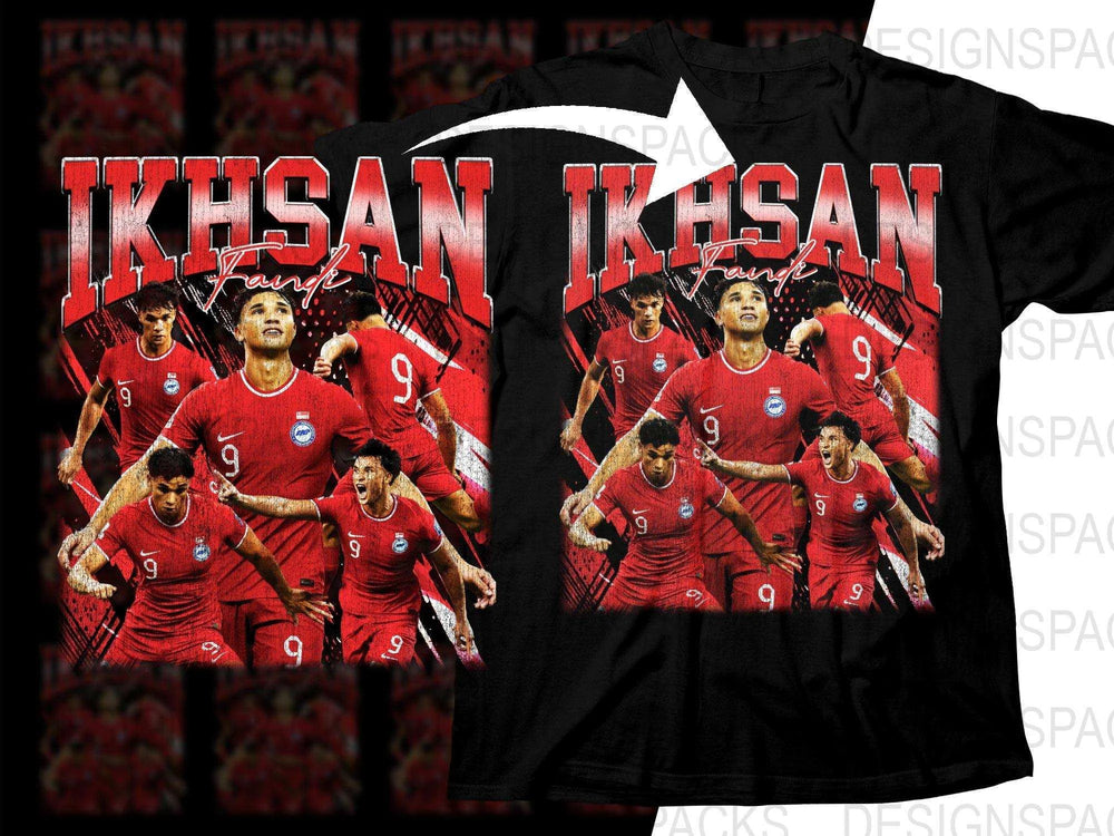 IKHSAN Fauzi Action Packed Graphic Print Soccer Png Digital Download