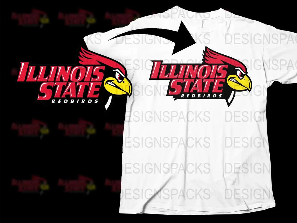 Illinois State Redbirds College Football Png Digital Download