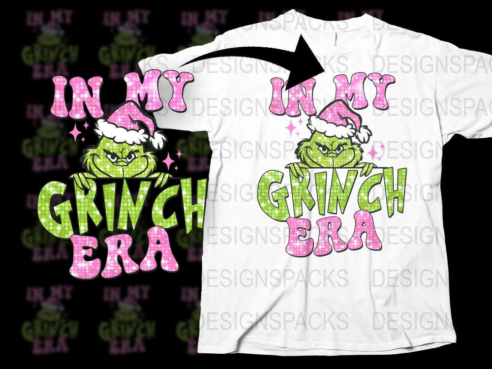 Grinch Era Christmas T-Shirt, Festive Holiday Tee, Funny Graphic Shirt, Unique Gift Idea