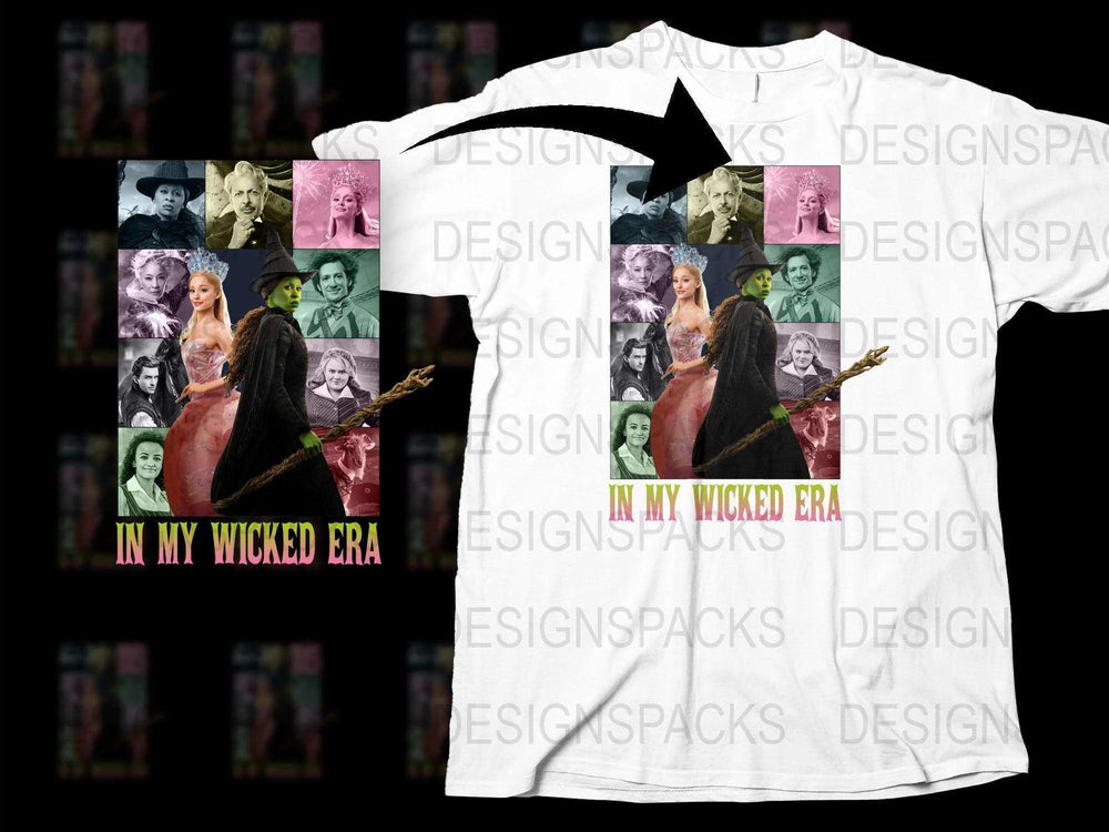 Vintage Witch Themed T-Shirt, Colorful Retro Witchcraft Design, Unique Gothic Apparel, Unisex Fashion