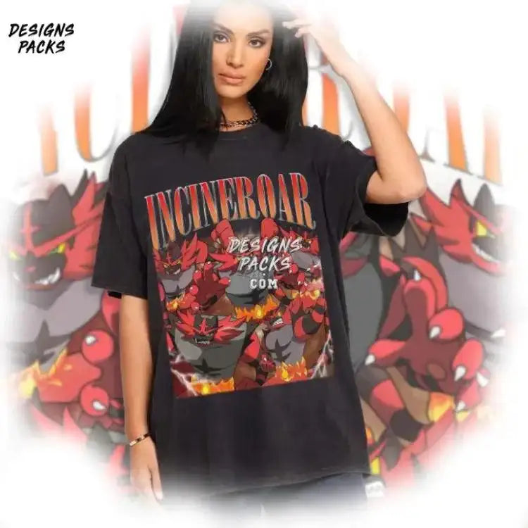 Incineroar Vintage Homage Png Design