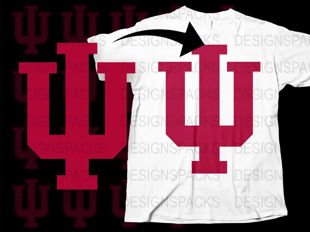 Indiana Hoosiers College Football Png Digital Download