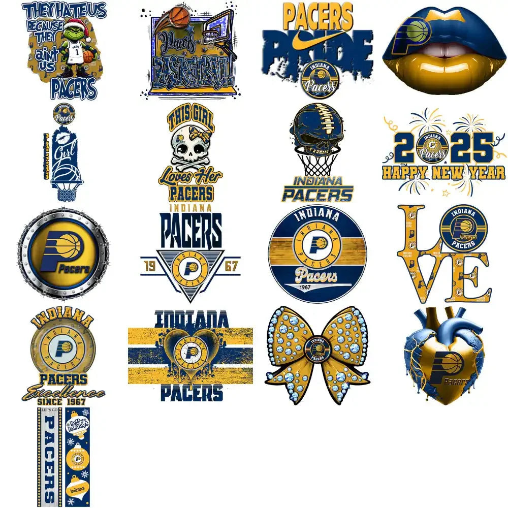 56 Indiana Pacers Basketball Designs Bundle PNG