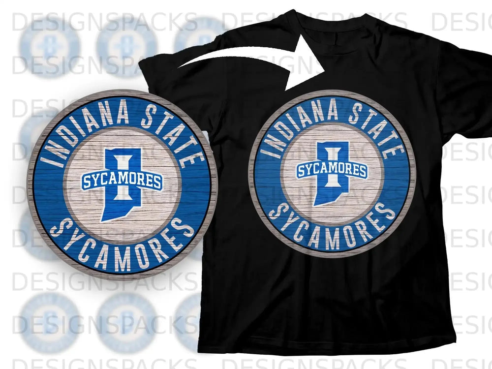 Indiana State Sycamores Round Logo T-shirt