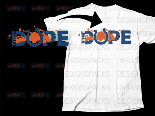 Dope Orange Blue Splash Design T-Shirt, Trendy Urban Streetwear, Unisex Fashion Tee, Cool Graphic Shirt for All Ages