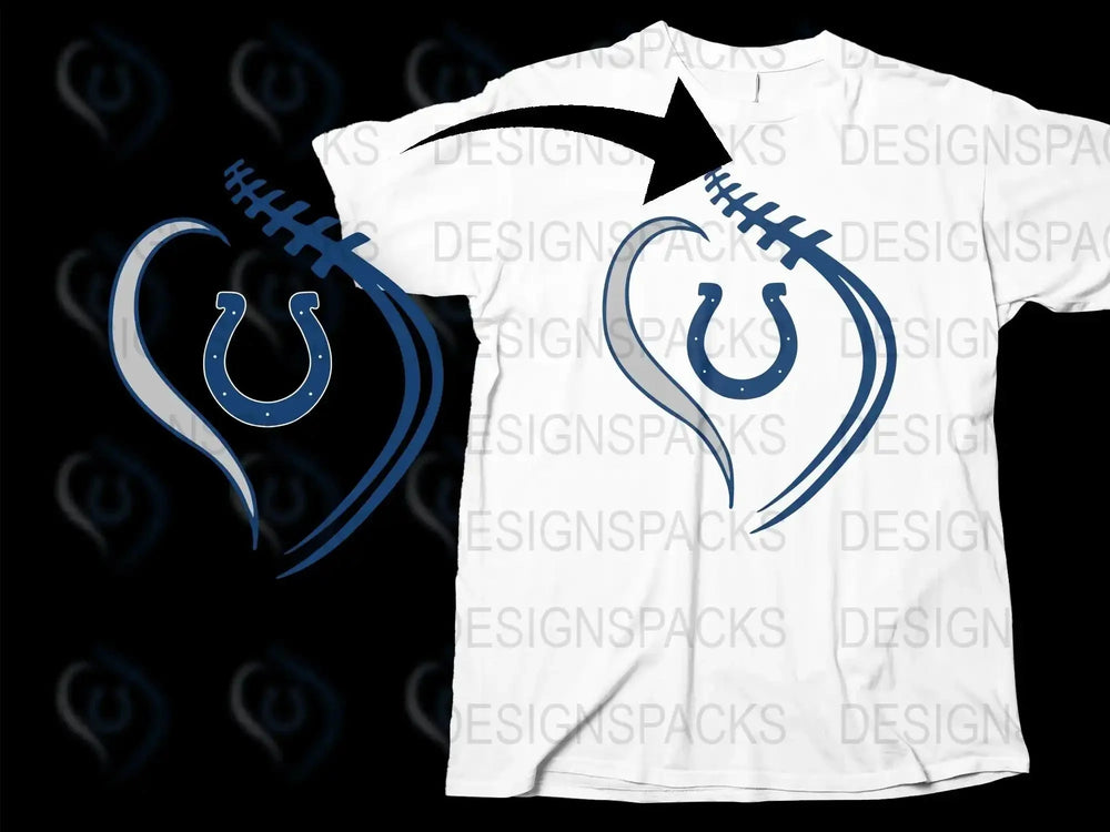 Indianapolis Team Logo T-Shirt, Blue and White Sports Fan Apparel, Unisex Graphic Tee