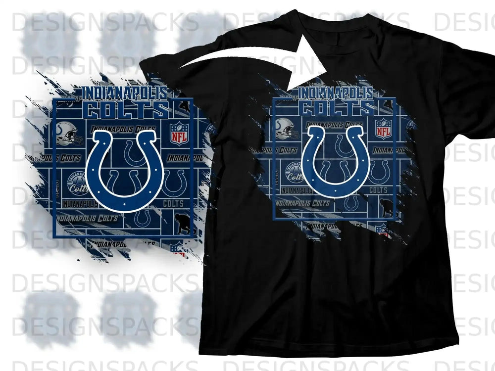 Indianapolis Colts Football Theme Graphic Tee