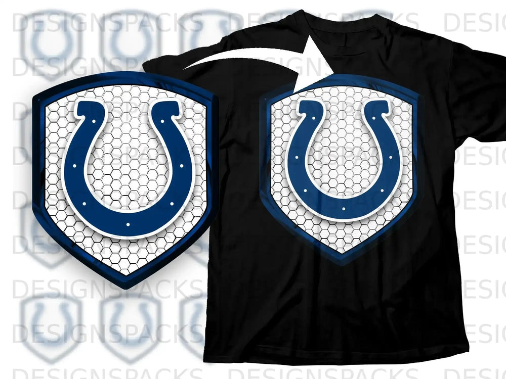 Horseshoe Shield Design Graphic T-Shirt Product