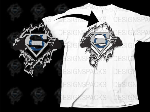 Superhero Logo T-Shirt, Graphic Tee, White Shirt, Men's Fashion, Casual Wear, Unique Design, Comic Style, Trendy Top