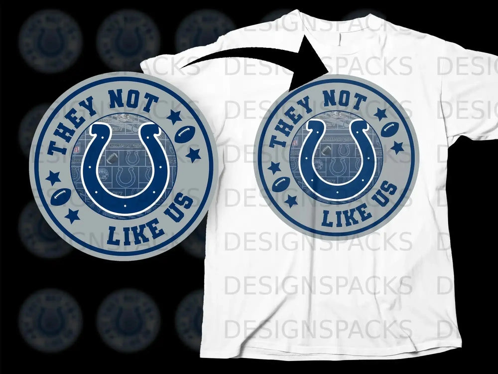 They Not Like Us Horseshoe Graphic T-Shirt Design