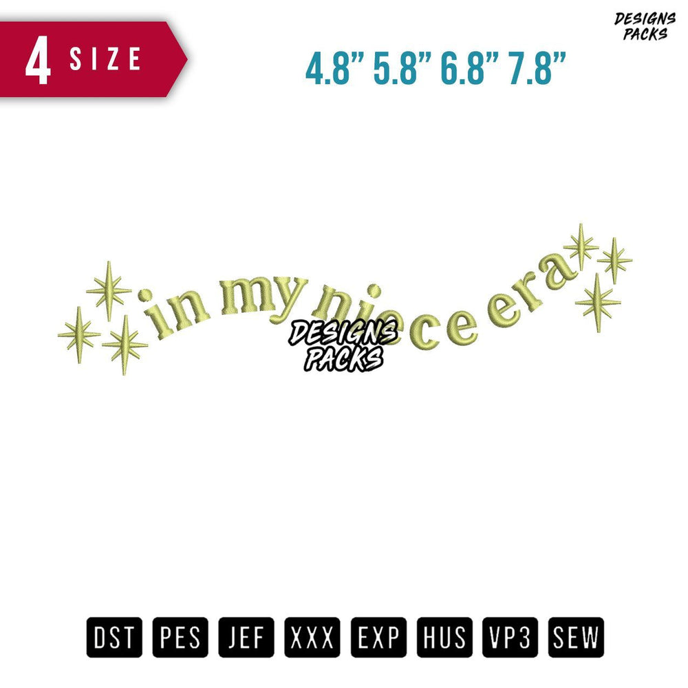 in my nece era Embroidery Design