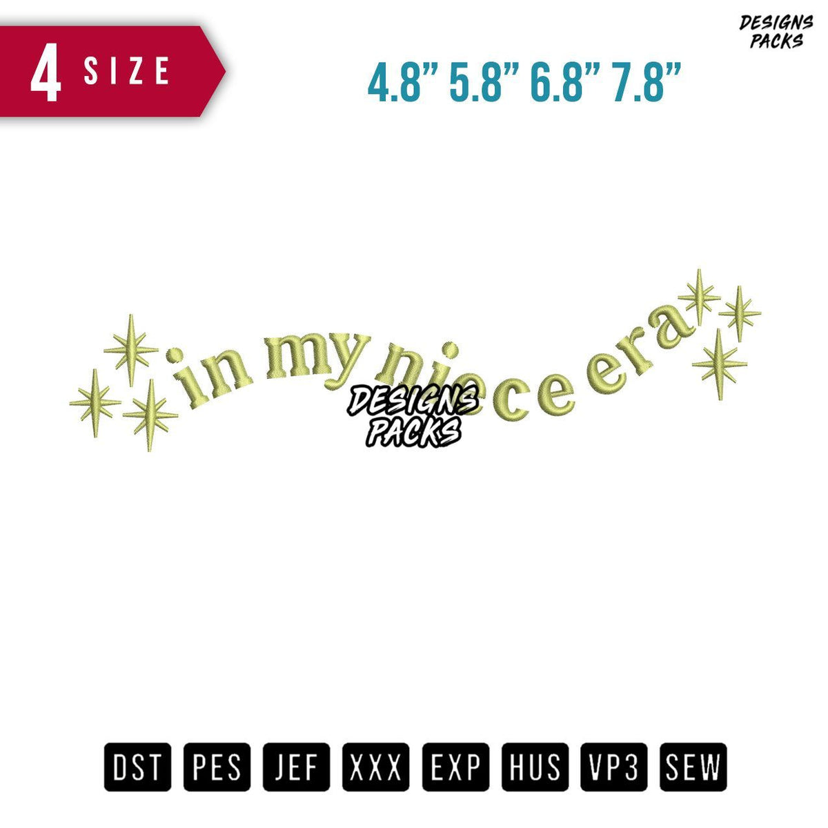 in my nece era Embroidery Design