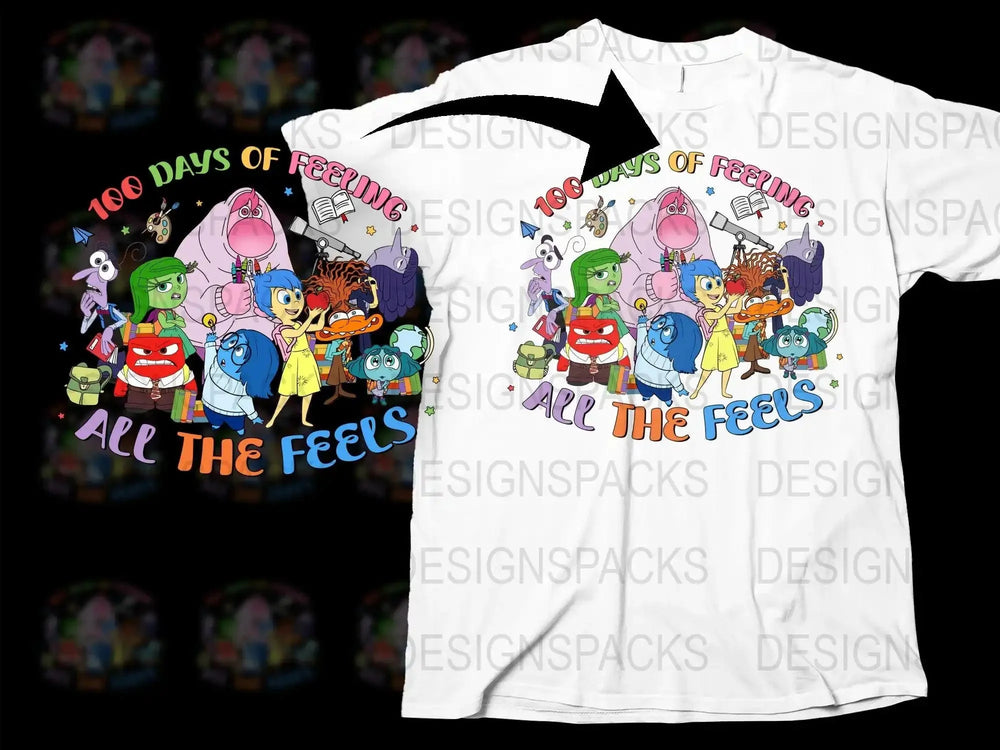 Inside Out 100 Days Of Feeling All The Feels Png Digital Download